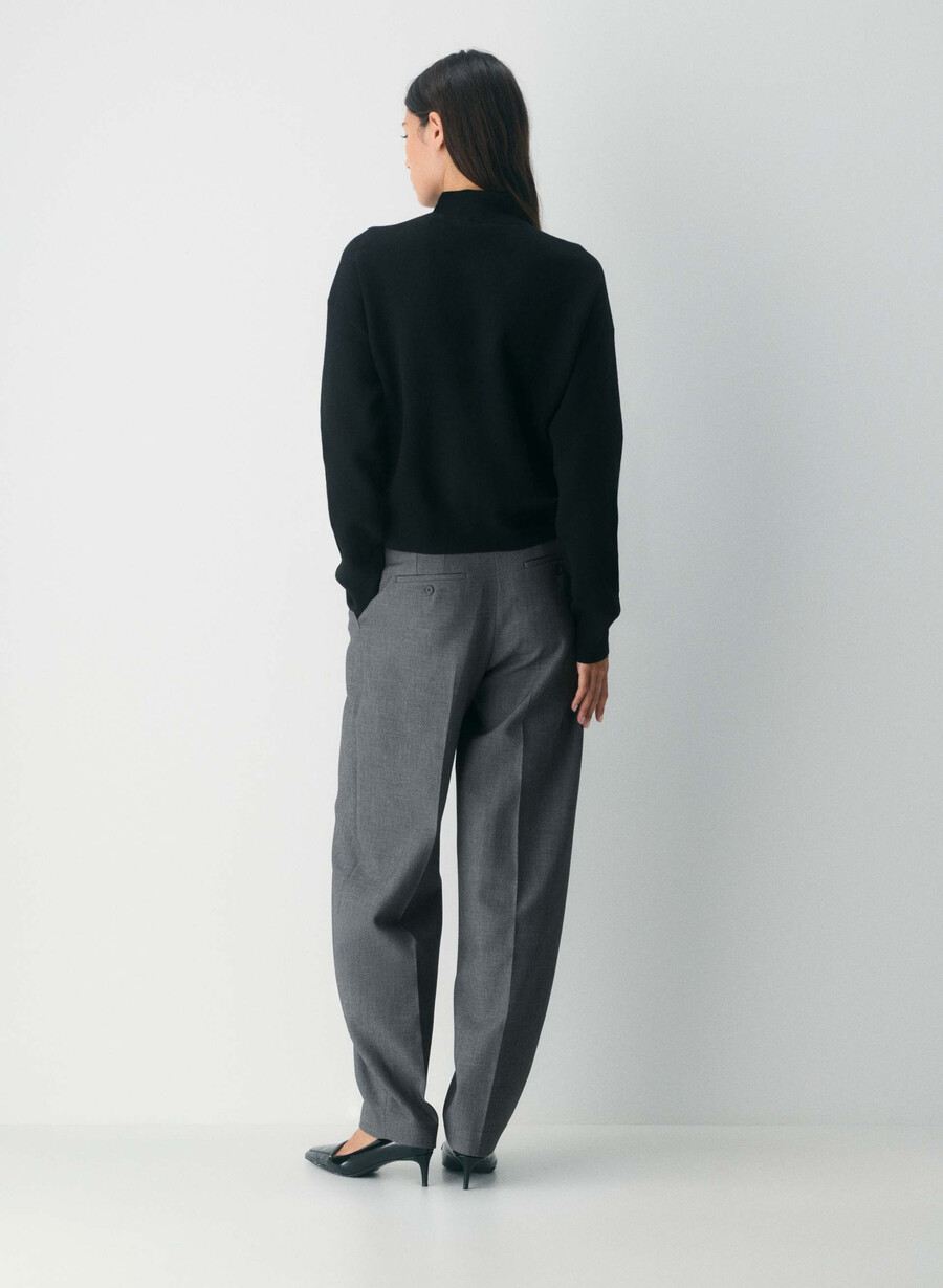 village mockneck schwarz