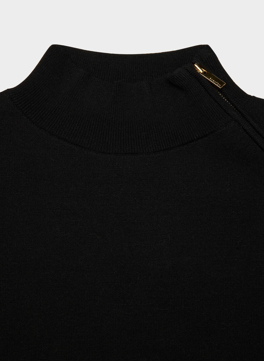 village mockneck schwarz