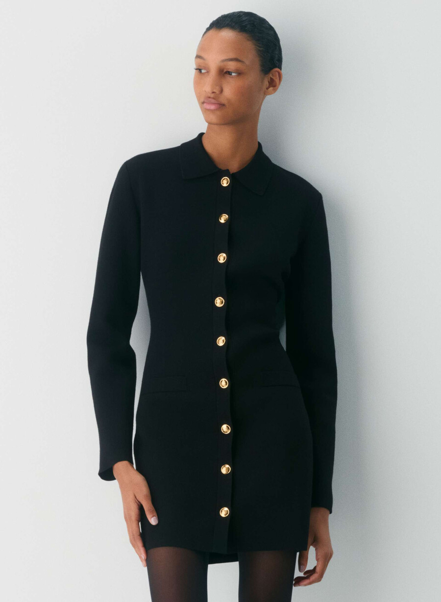 indulge kleid schwarz