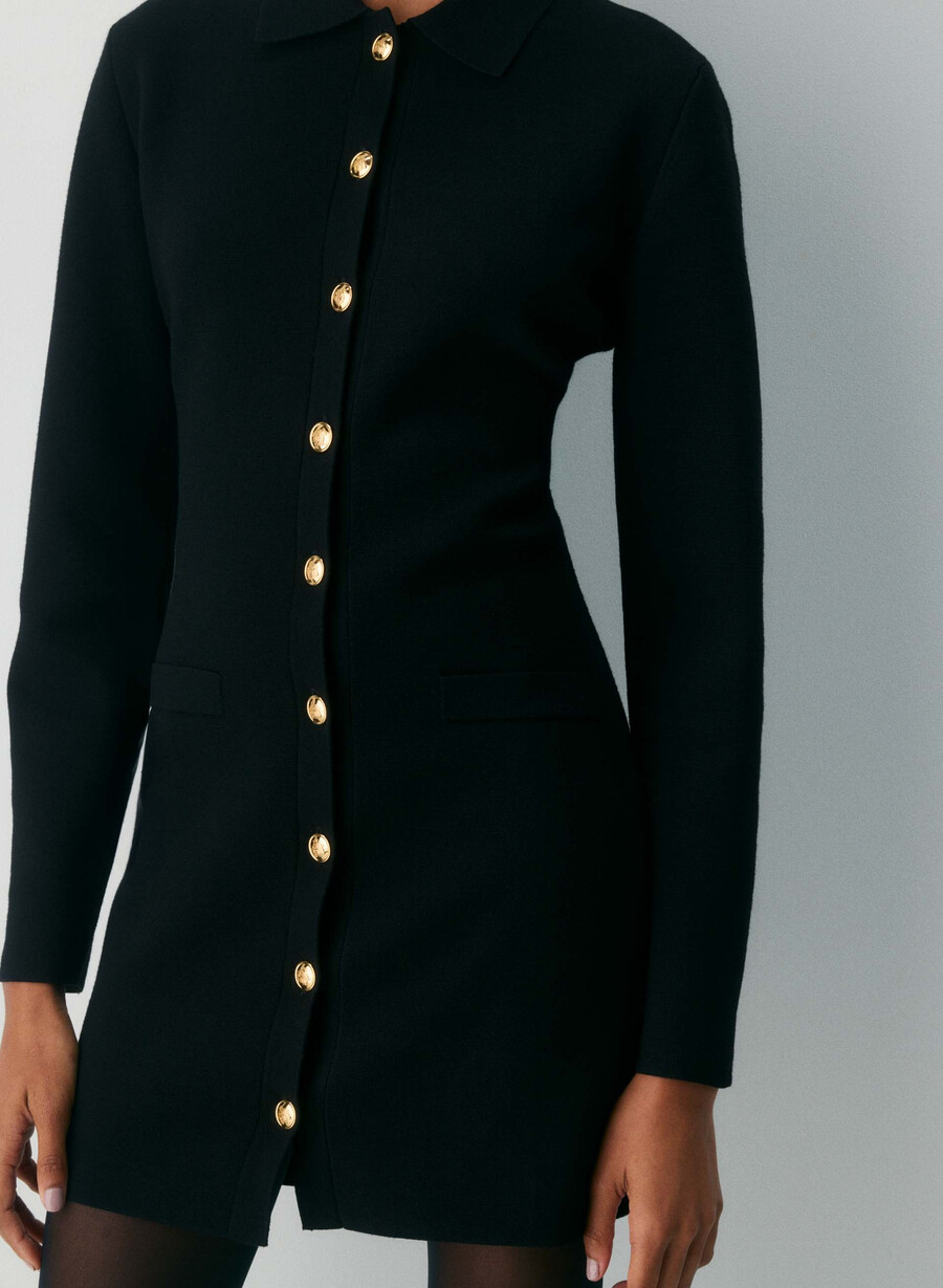 indulge kleid schwarz