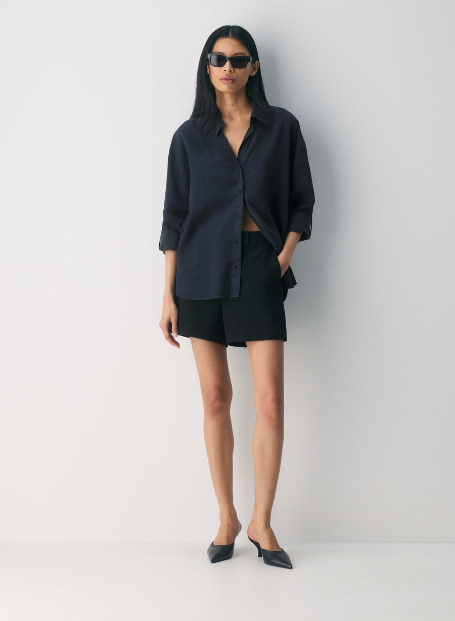 neue agentur mid-thigh shorts schwarz