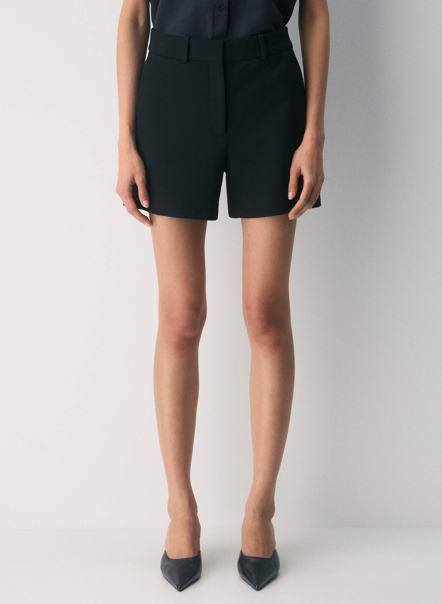 neue agentur mid-thigh shorts schwarz