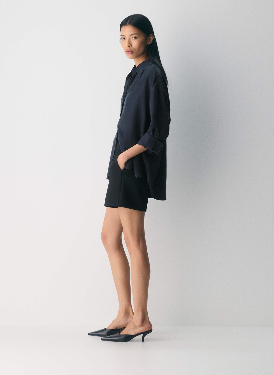 neue agentur mid-thigh shorts schwarz