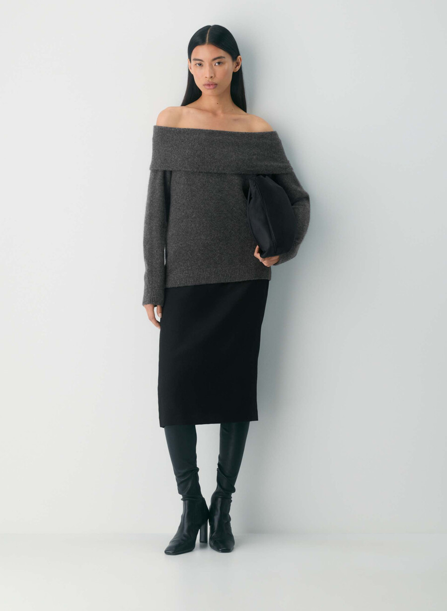 astoria pullover meliert anthrazit
