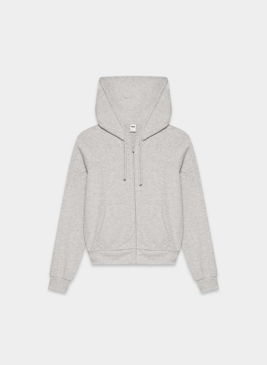 dreampop zip hoodie heather chrome