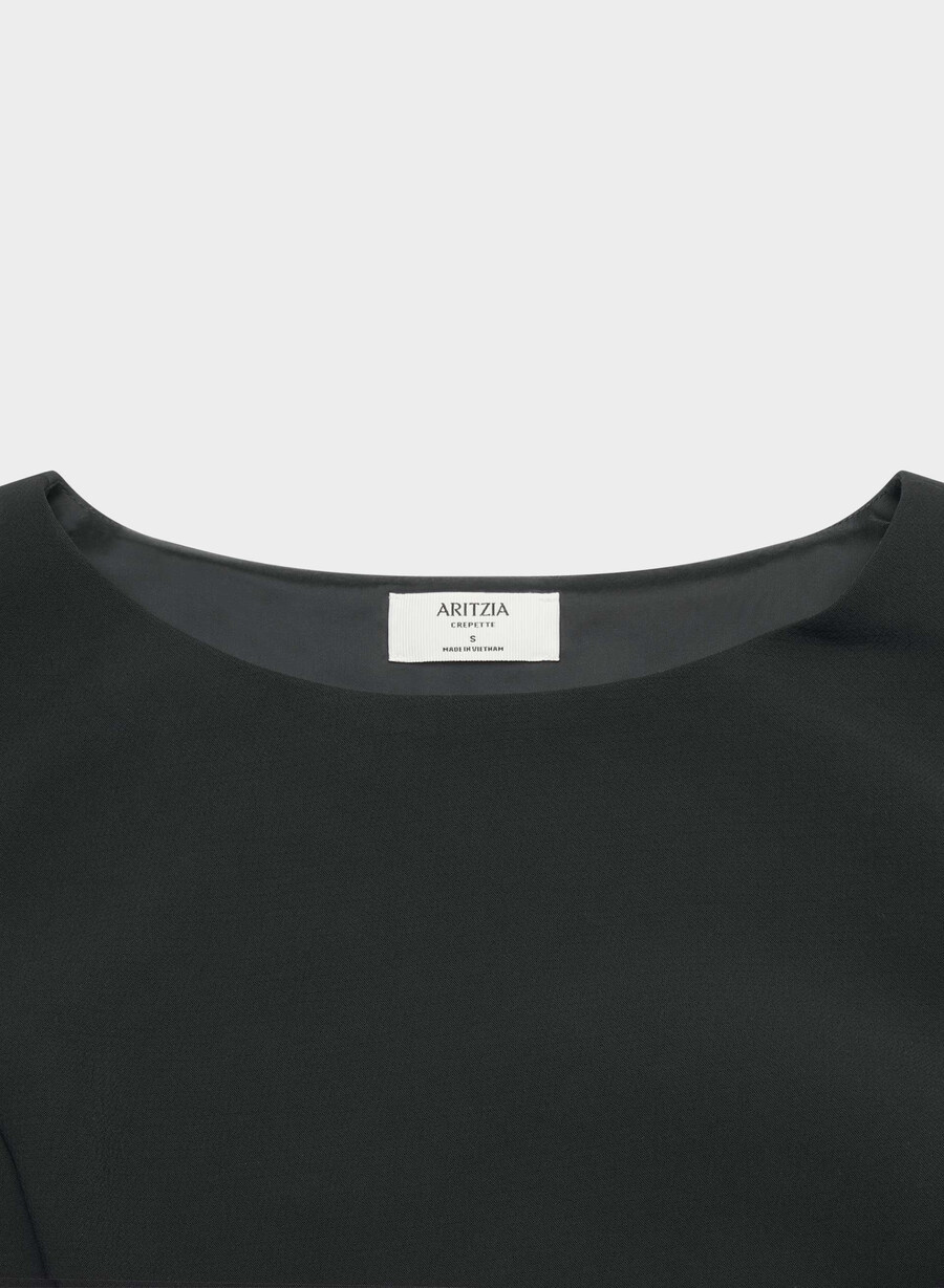 kavalier-top – crepette schwarz