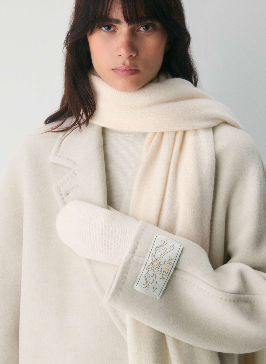 kaschmir-ripphandschuh whisper white