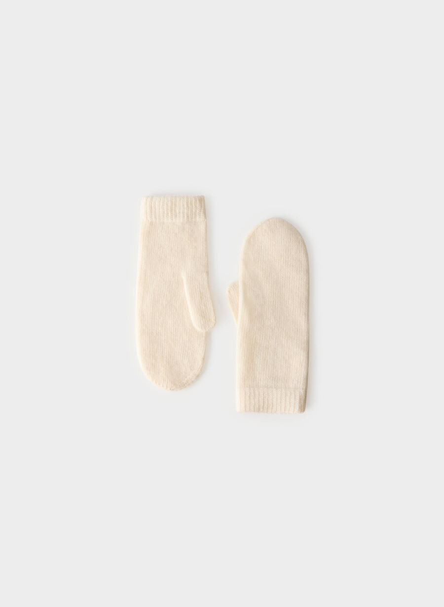 kaschmir-ripphandschuh whisper white