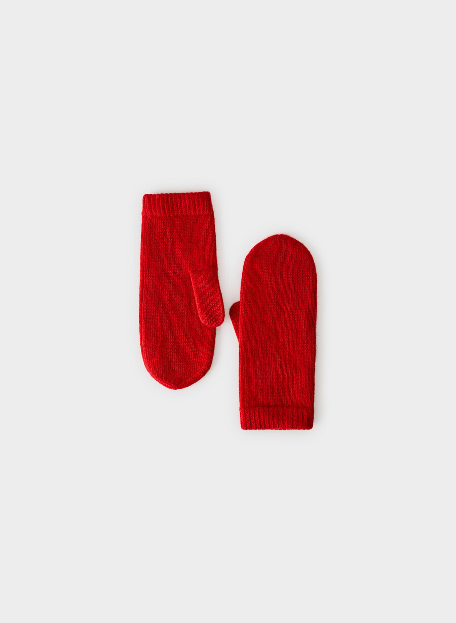 kaschmir-ripphandschuh blinkend rot