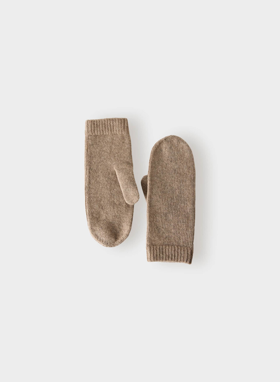 kaschmir-rippfäustling heather nomad taupe