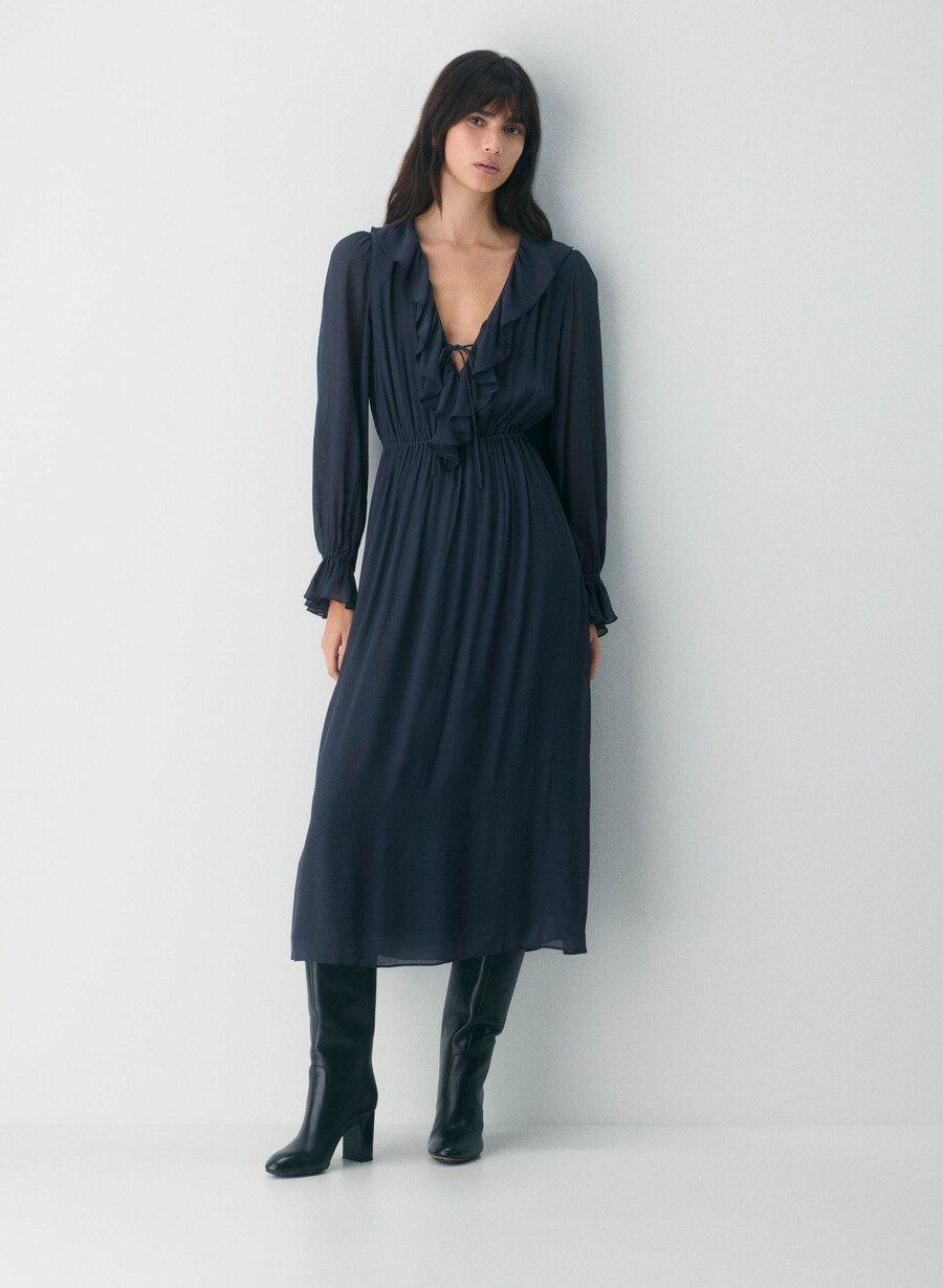 bronte kleid dunkelblau