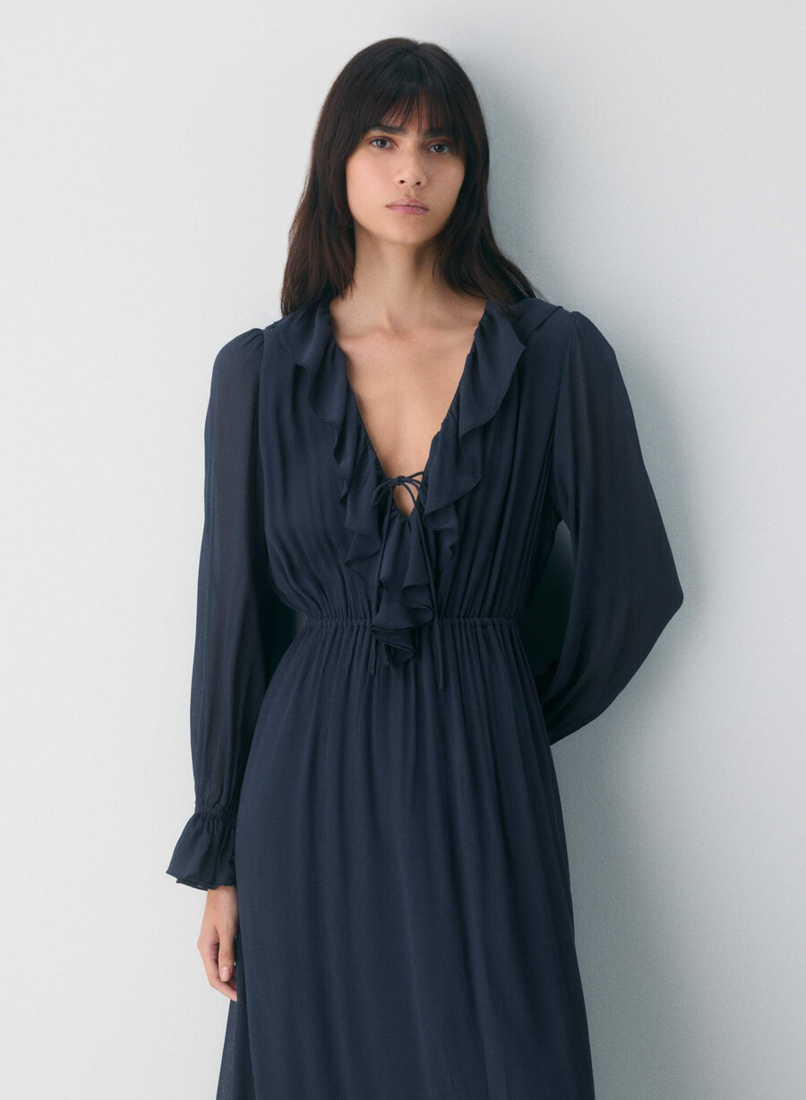 bronte kleid dunkelblau