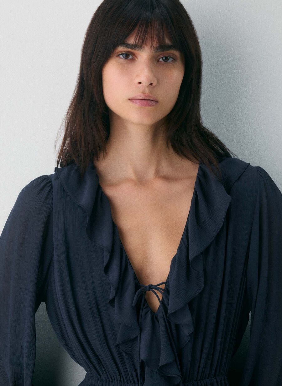 bronte kleid dunkelblau
