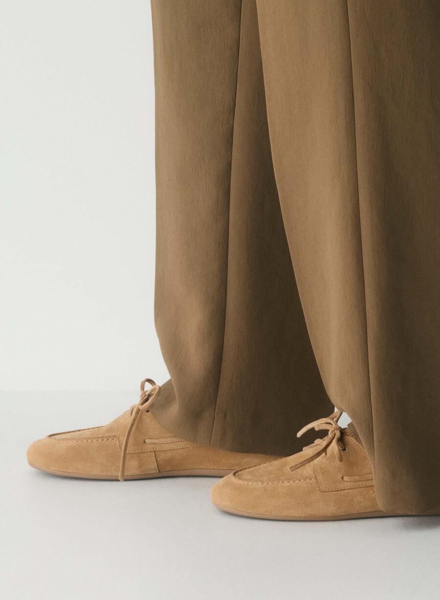 sperry x aritzia slim bootsschuh - wildleder tan khaki