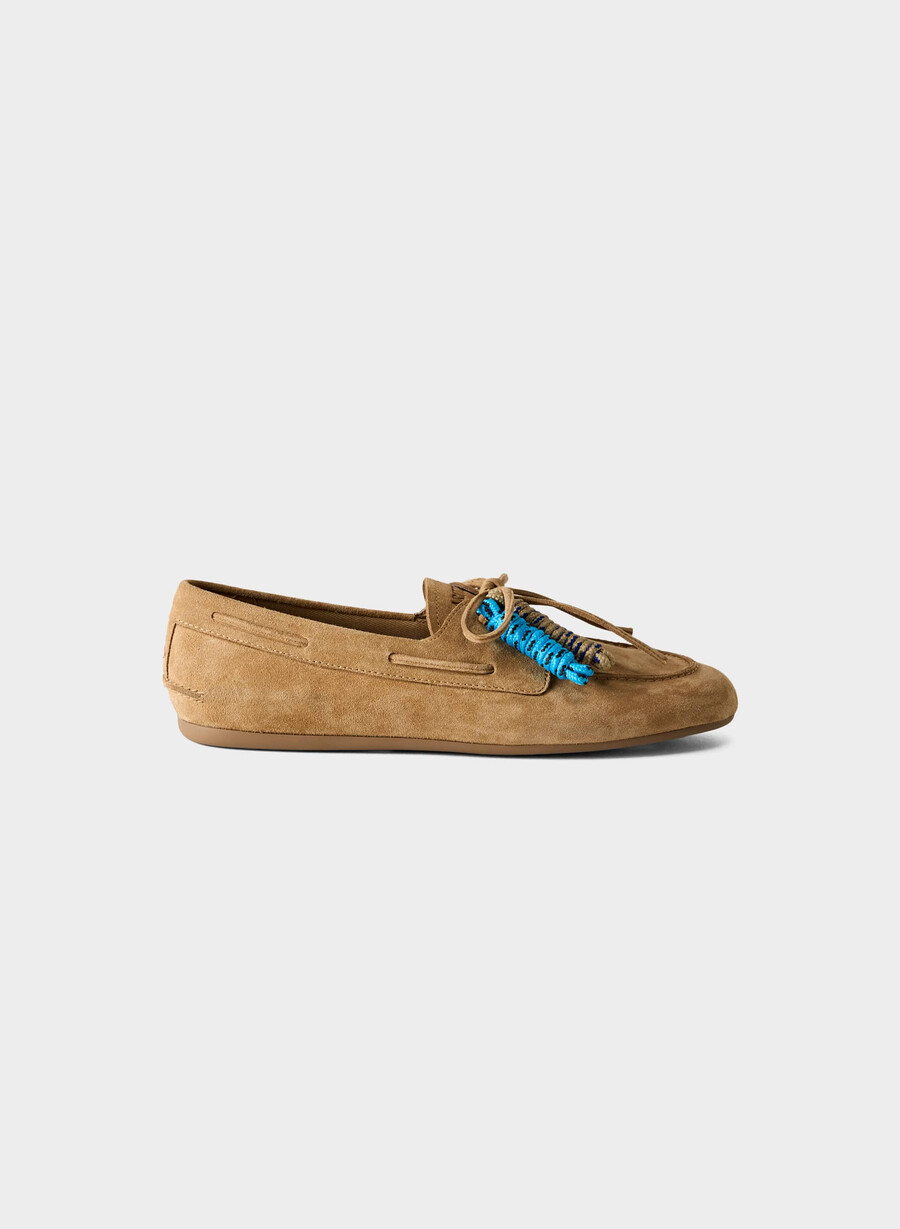 sperry x aritzia slim bootsschuh - wildleder tan khaki