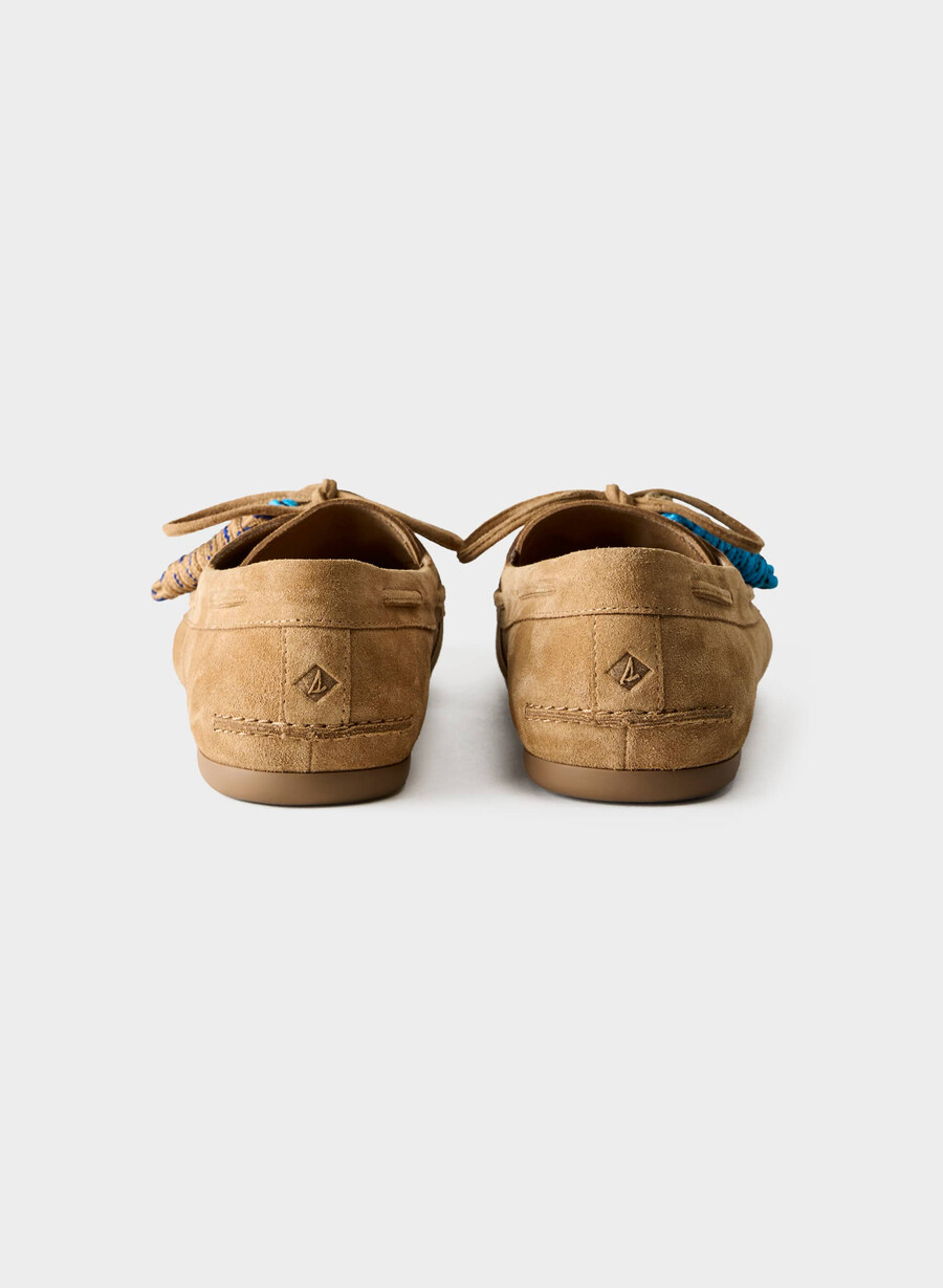 sperry x aritzia slim bootsschuh - wildleder tan khaki