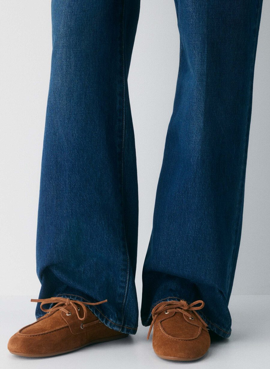 sperry x aritzia slim bootsschuh – wildleder schokoladenbraun