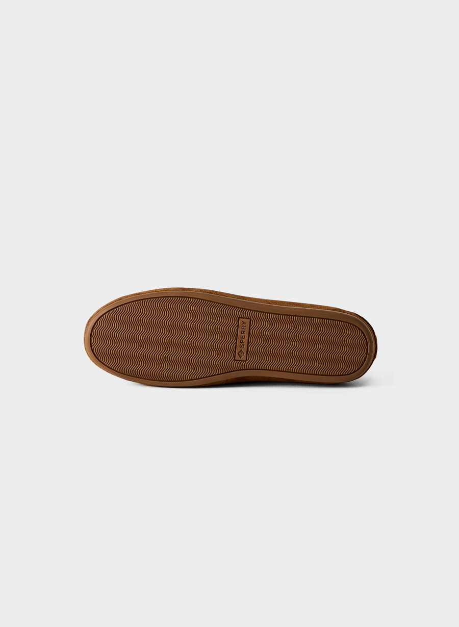 sperry x aritzia slim bootsschuh – wildleder schokoladenbraun