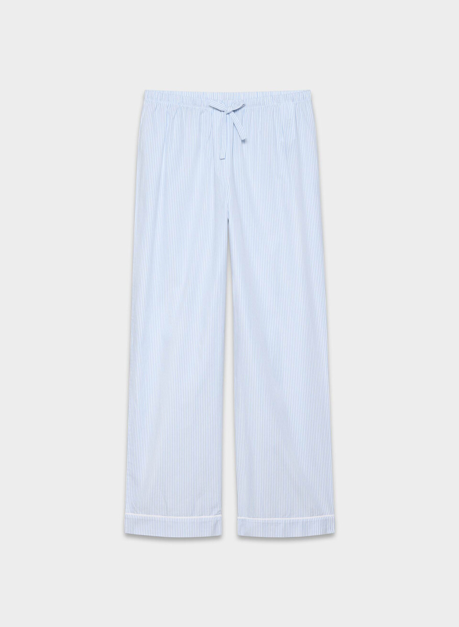 laze poplin pyjamahose wlsn strp crfl blwh