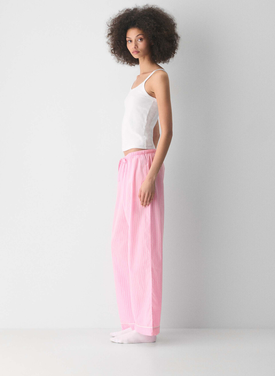 laze popeline pyjamahose shlb stripe cr bbt