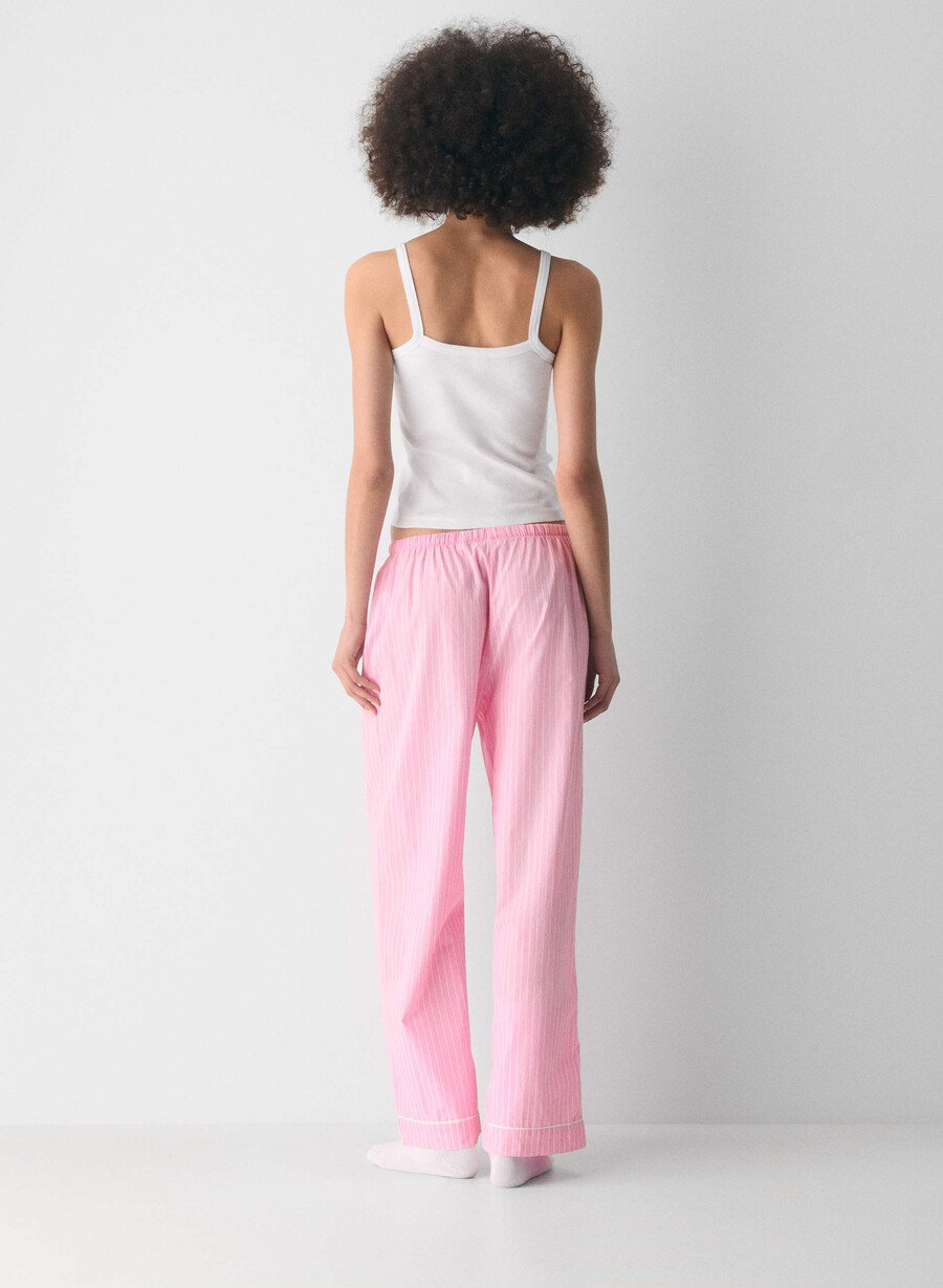 laze popeline pyjamahose shlb stripe cr bbt