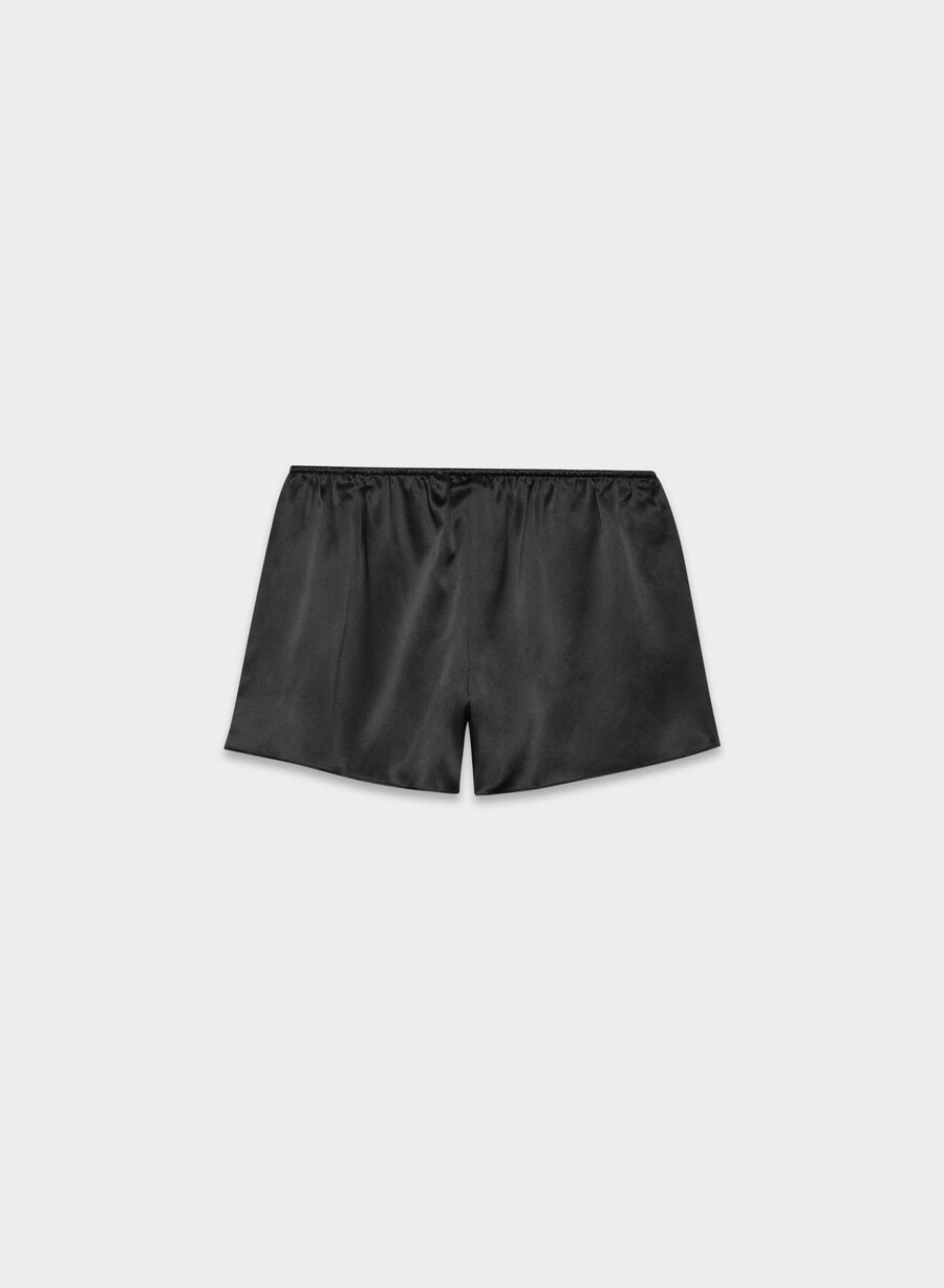 nightside seidenpyjama-shorts schwarz