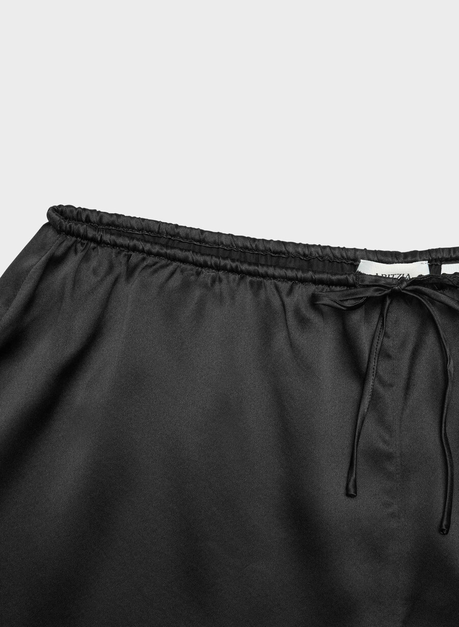 nightside seidenpyjama-shorts schwarz
