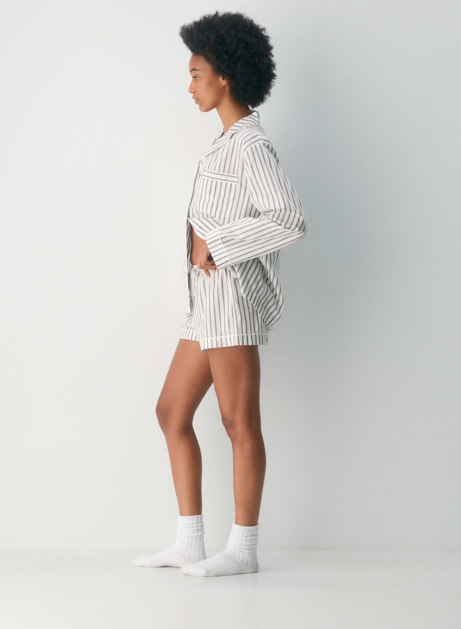 laze poplin pyjama short joel stripe b wtch