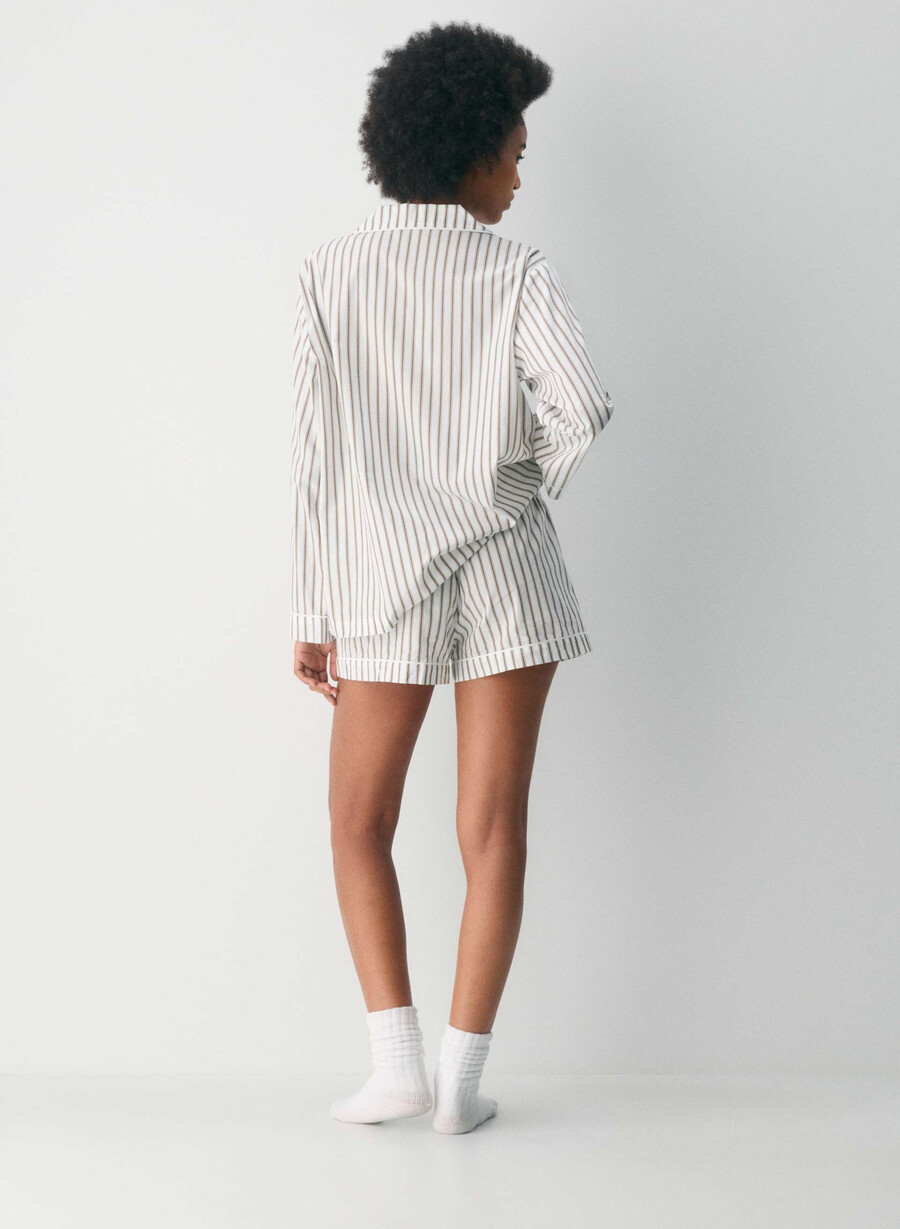 laze poplin pyjama short joel stripe b wtch