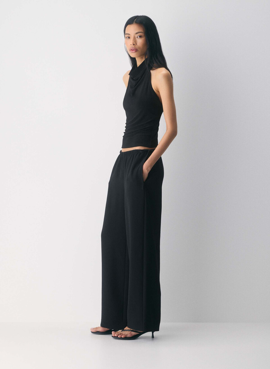 artisan-hose – crepette schwarz