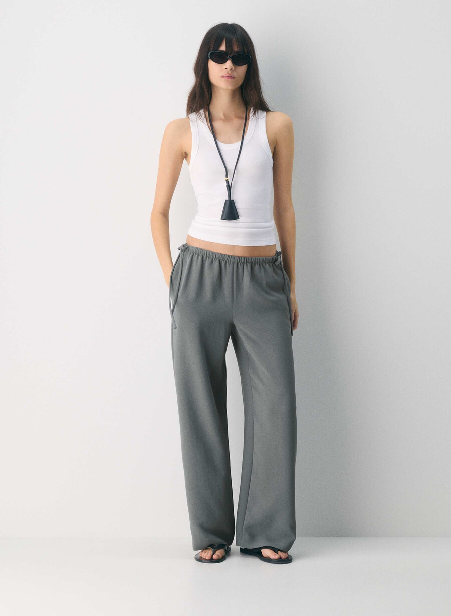 artisan hose – crepette dunkelgrau