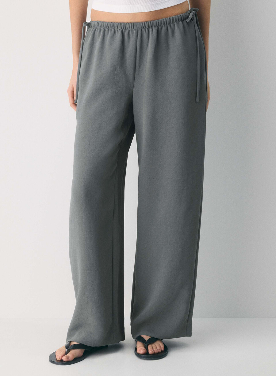 artisan hose – crepette dunkelgrau