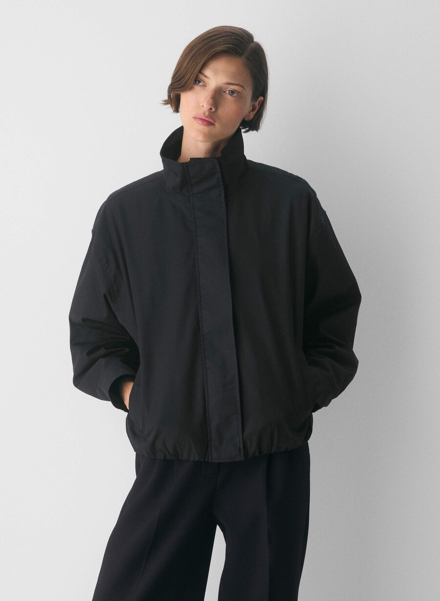 die geneva jacke - city twill schwarz
