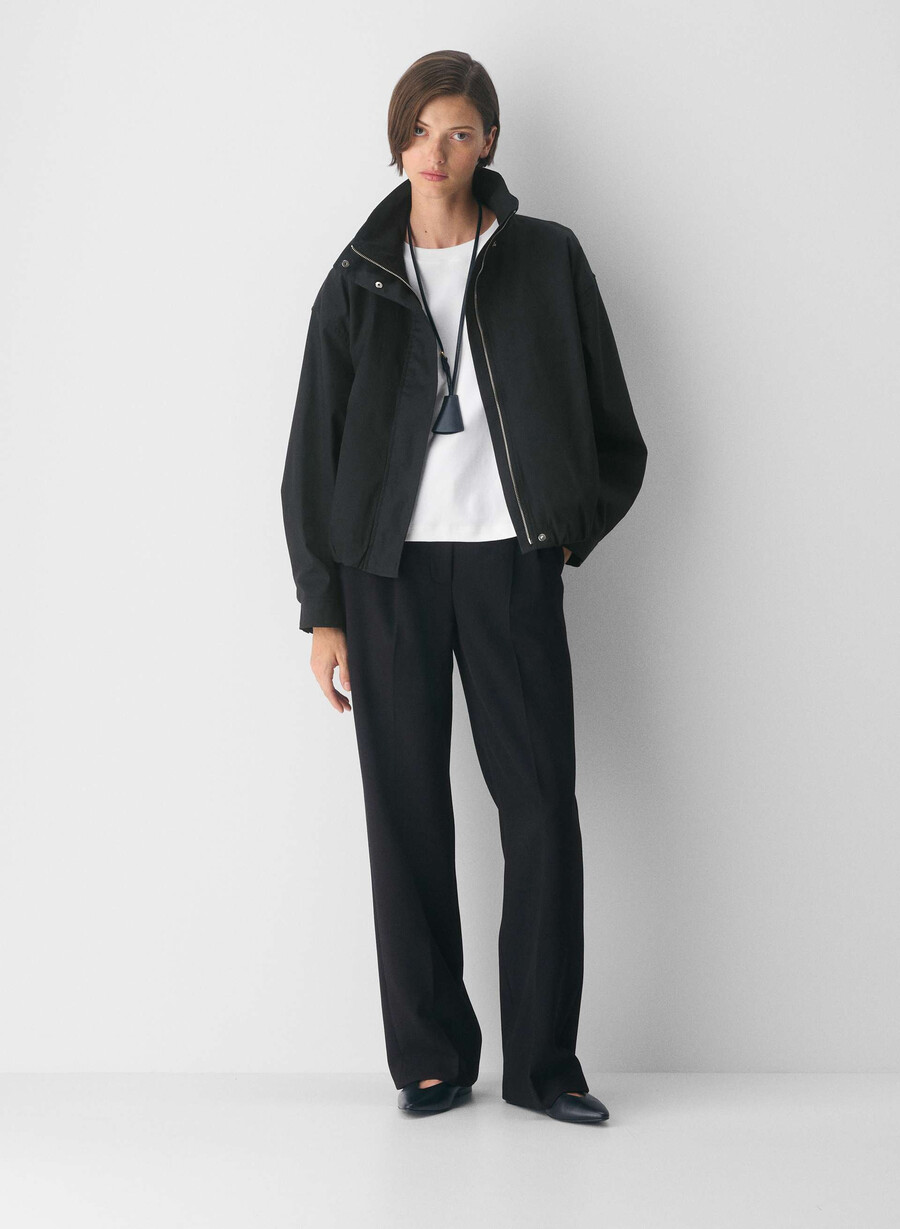 die geneva jacke - city twill schwarz