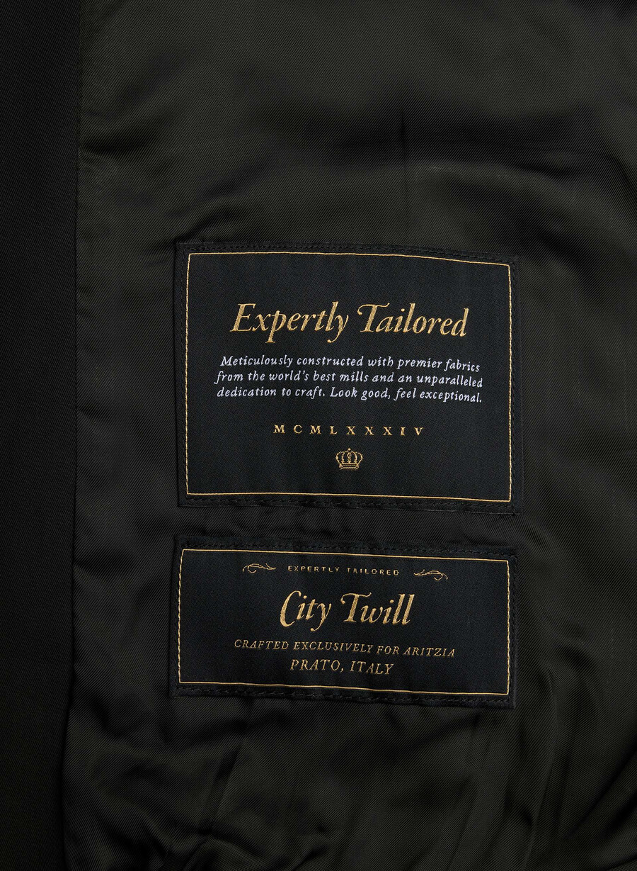 die geneva jacke - city twill schwarz