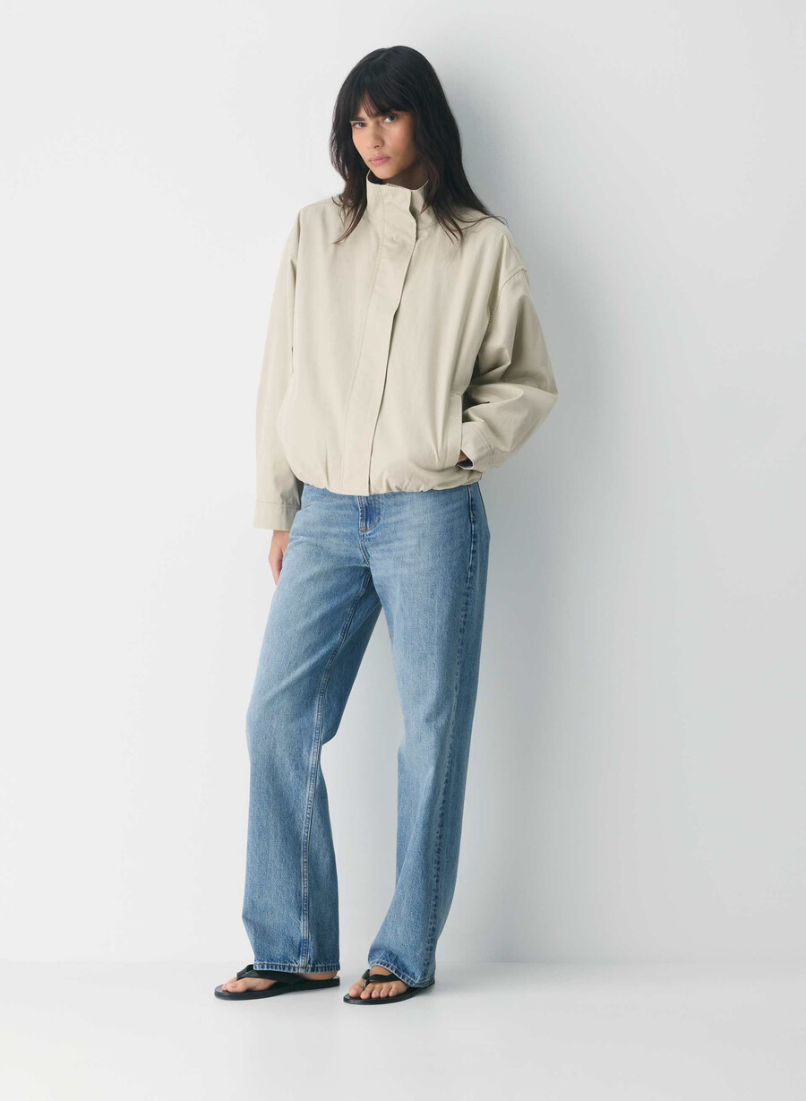 die geneva-jacke – city twill oyster