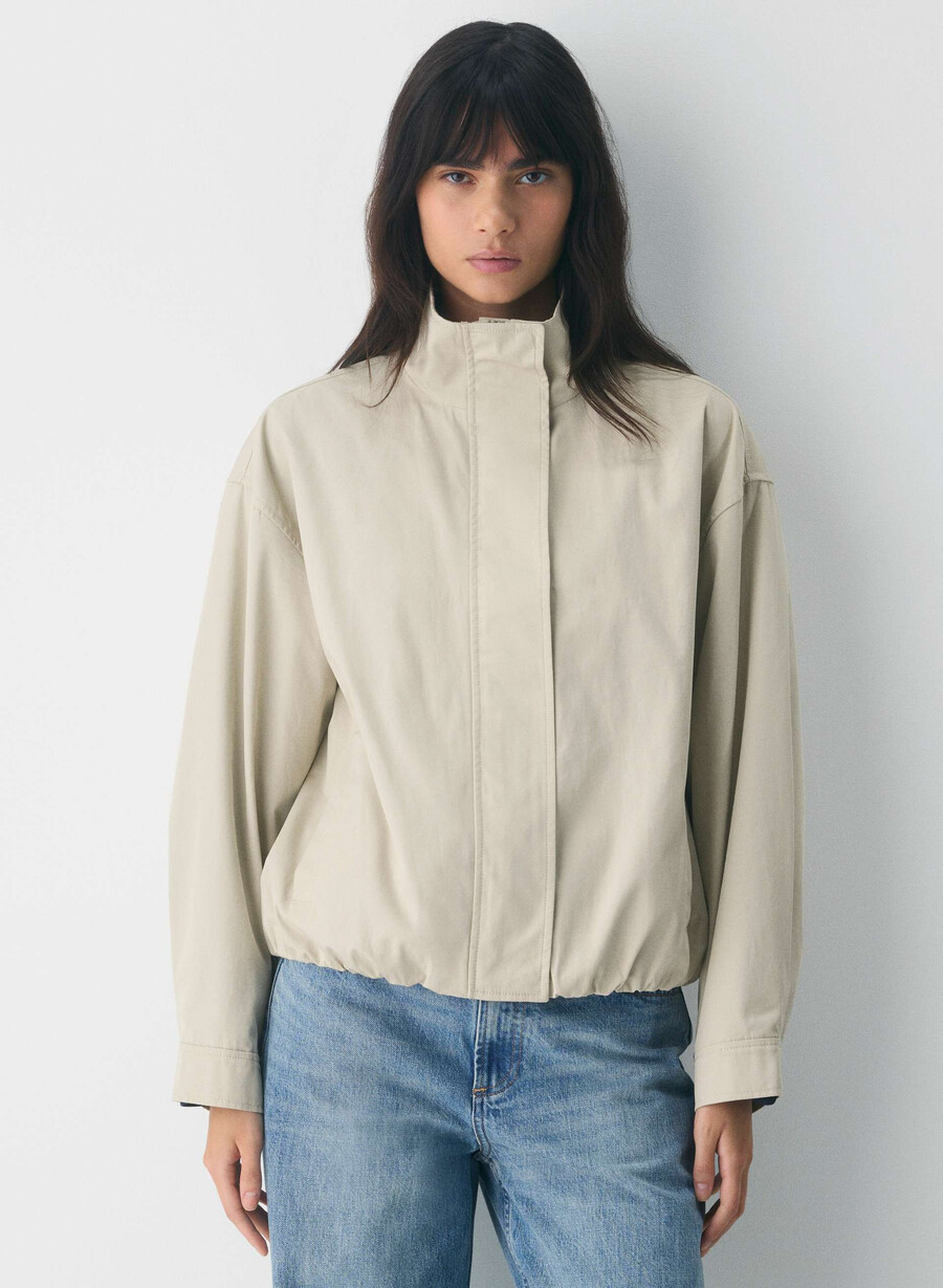 die geneva-jacke – city twill oyster