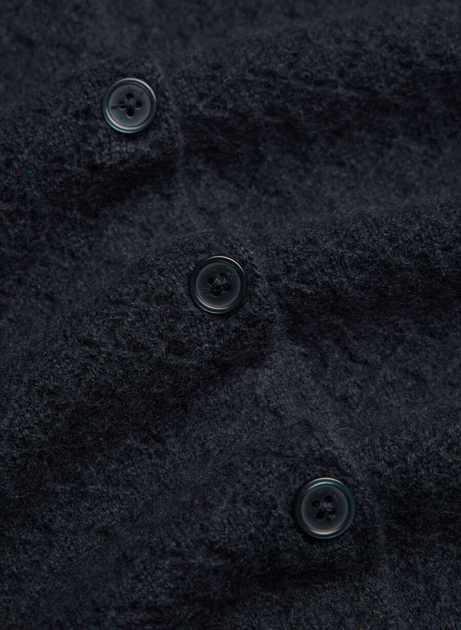 comma cardigan aus wolle und kaschmir dunkelblau