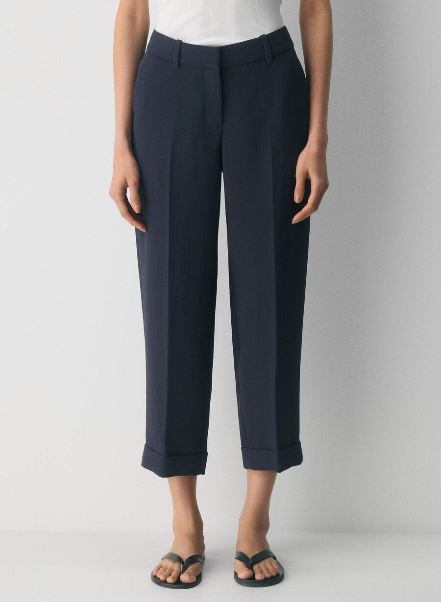 spire pant - crepette dunkelblau