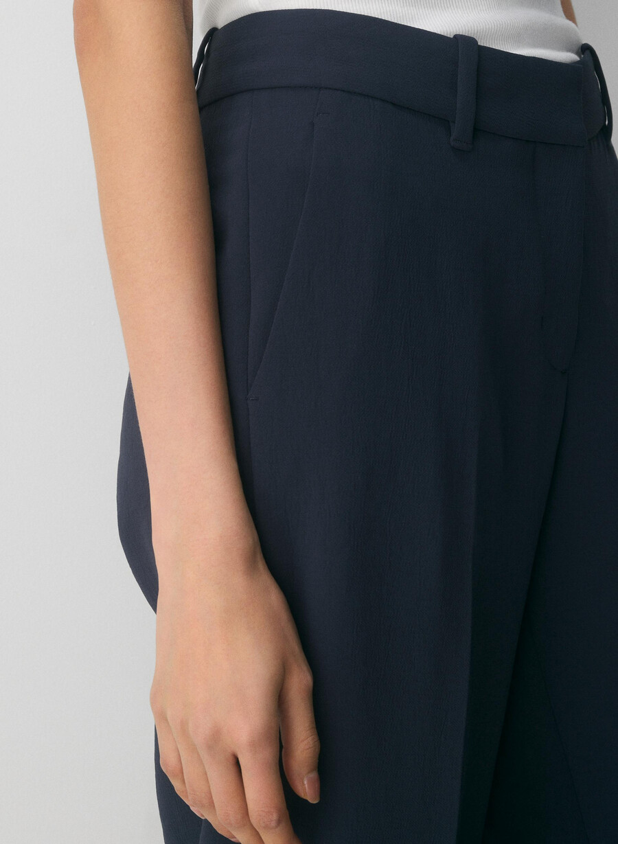 spire pant - crepette dunkelblau
