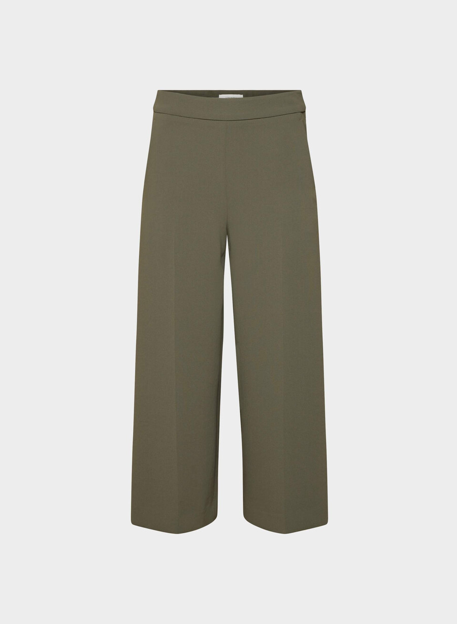 podium hose – crepette dark olive