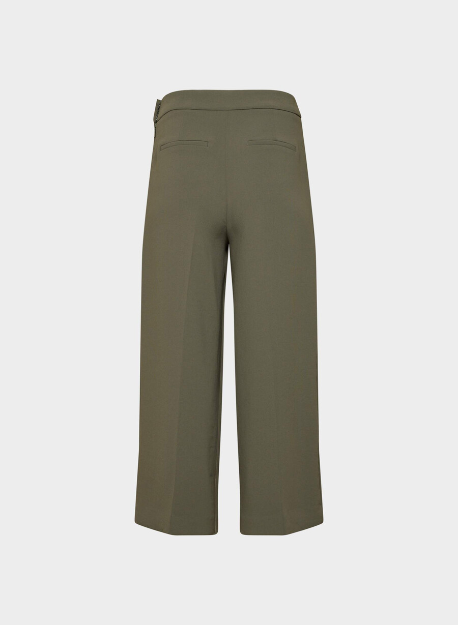 podium hose – crepette dark olive
