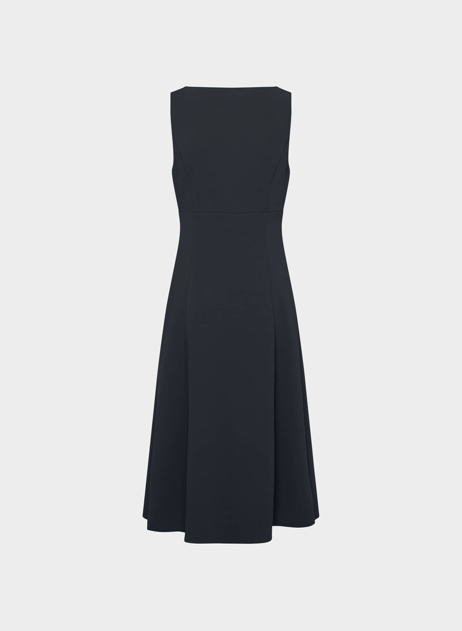 pagodenkleid - crêpe dunkelblau