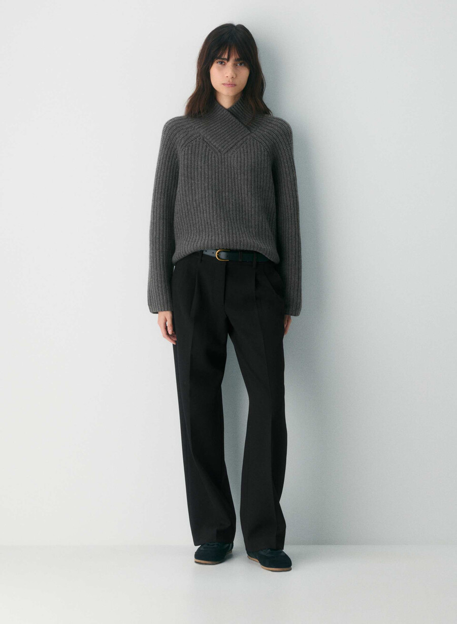 wallen woll-kaschmir-pullover metalle charcoal