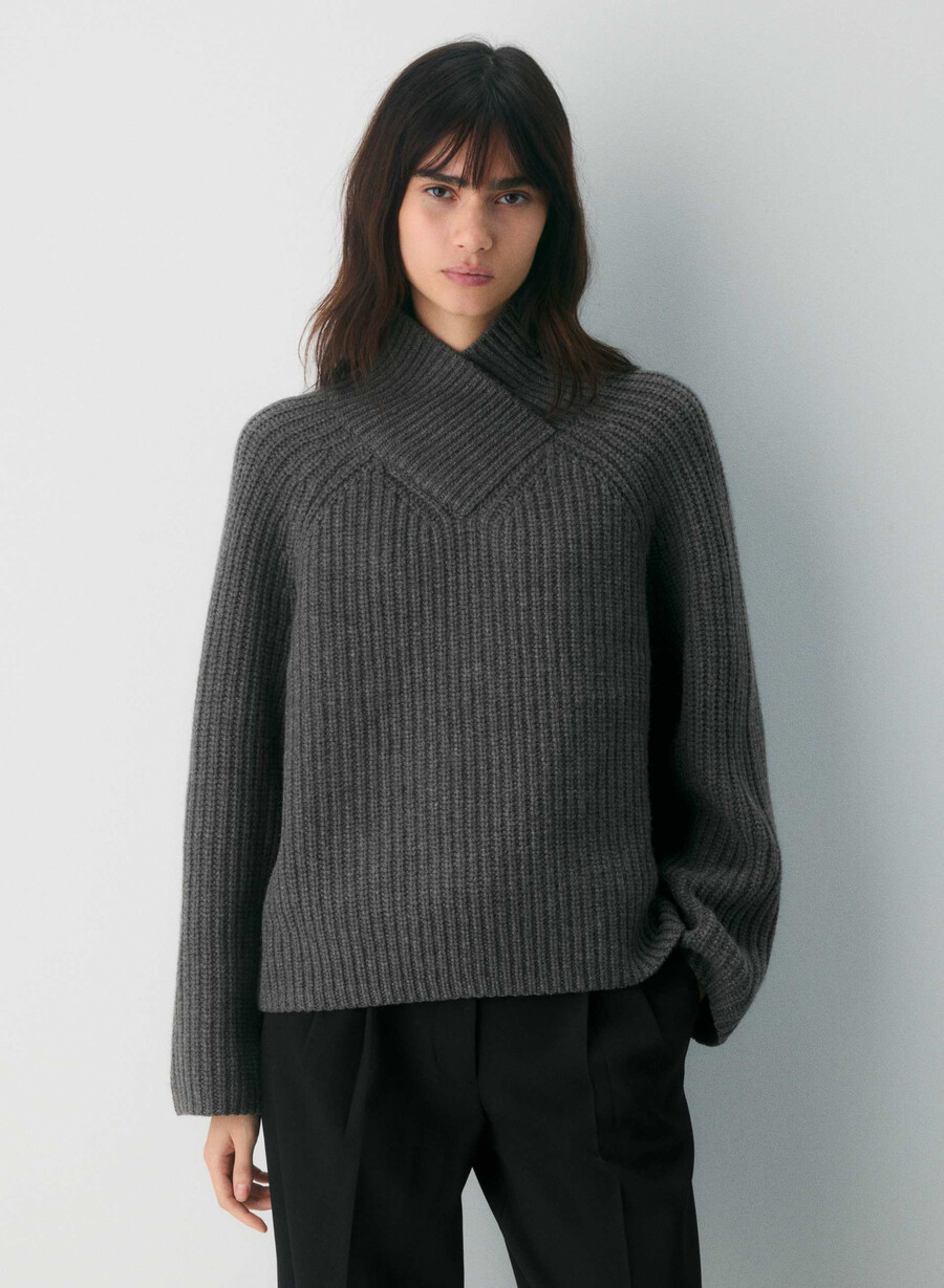 wallen woll-kaschmir-pullover metalle charcoal