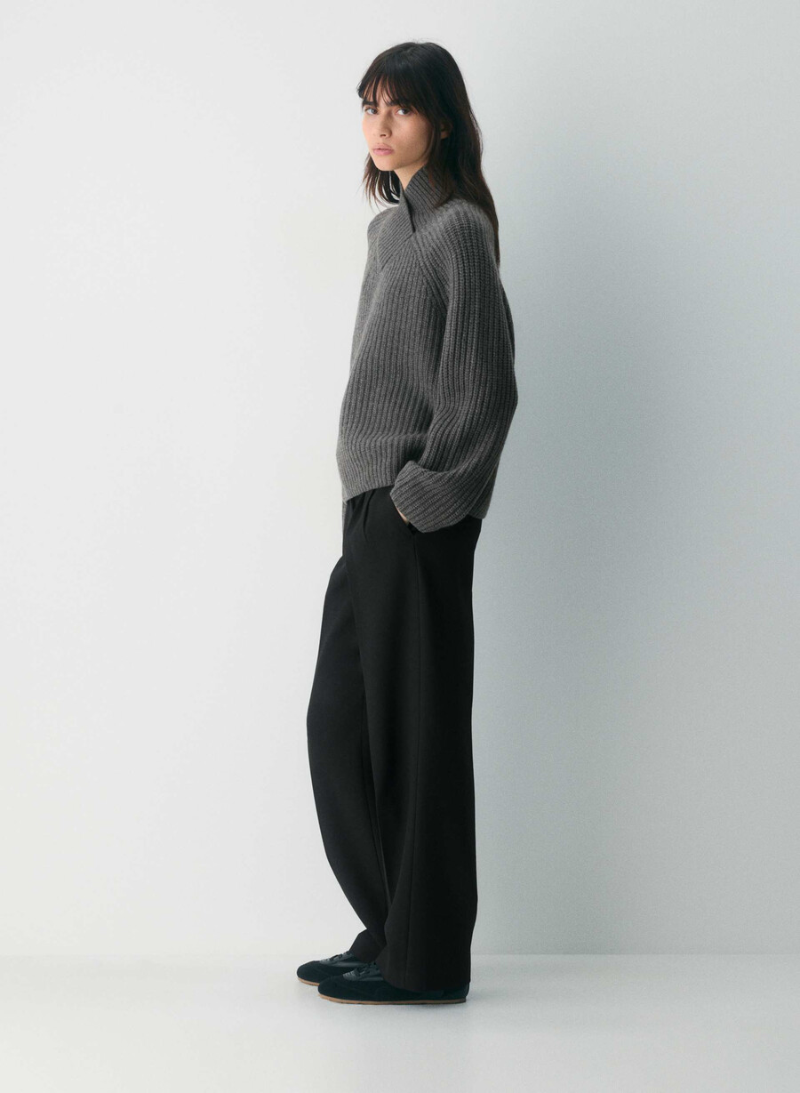 wallen woll-kaschmir-pullover metalle charcoal