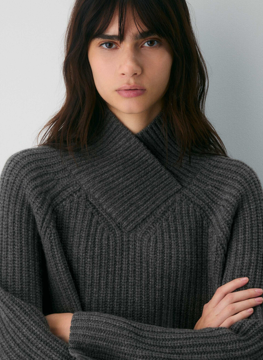 wallen woll-kaschmir-pullover metalle charcoal