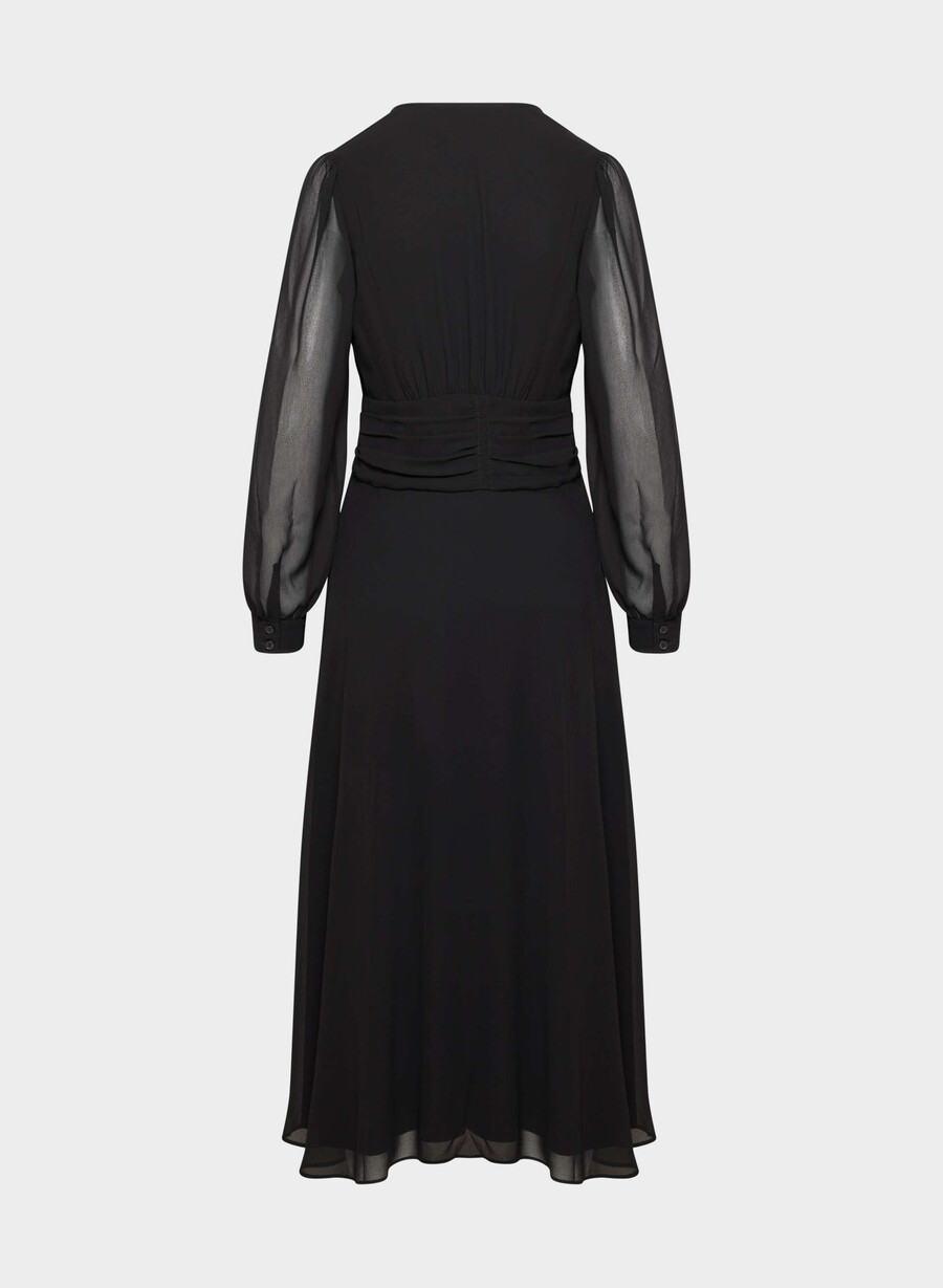 kleid in schreibschrift schwarz
