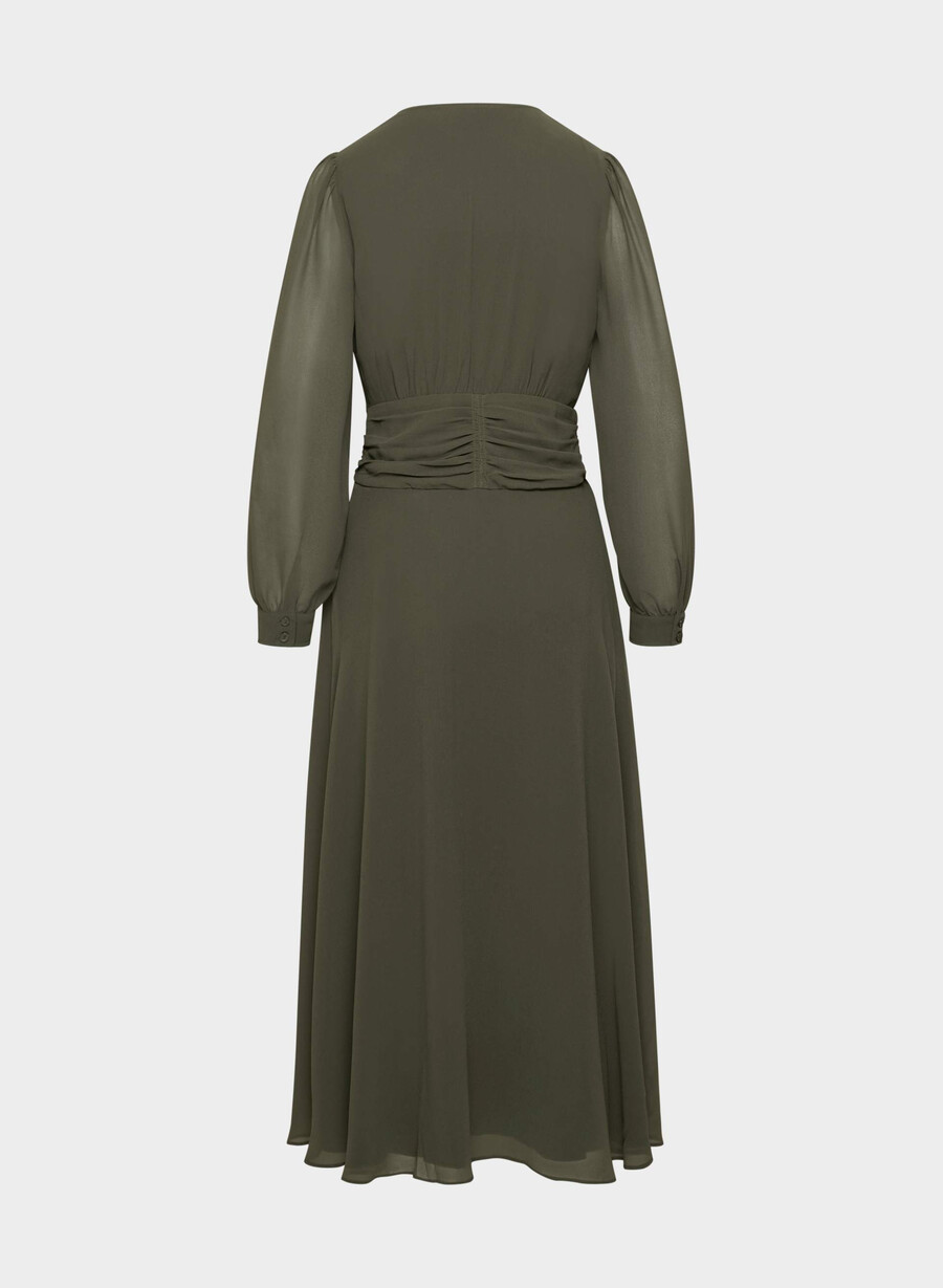 cursive dress dunkeloliv