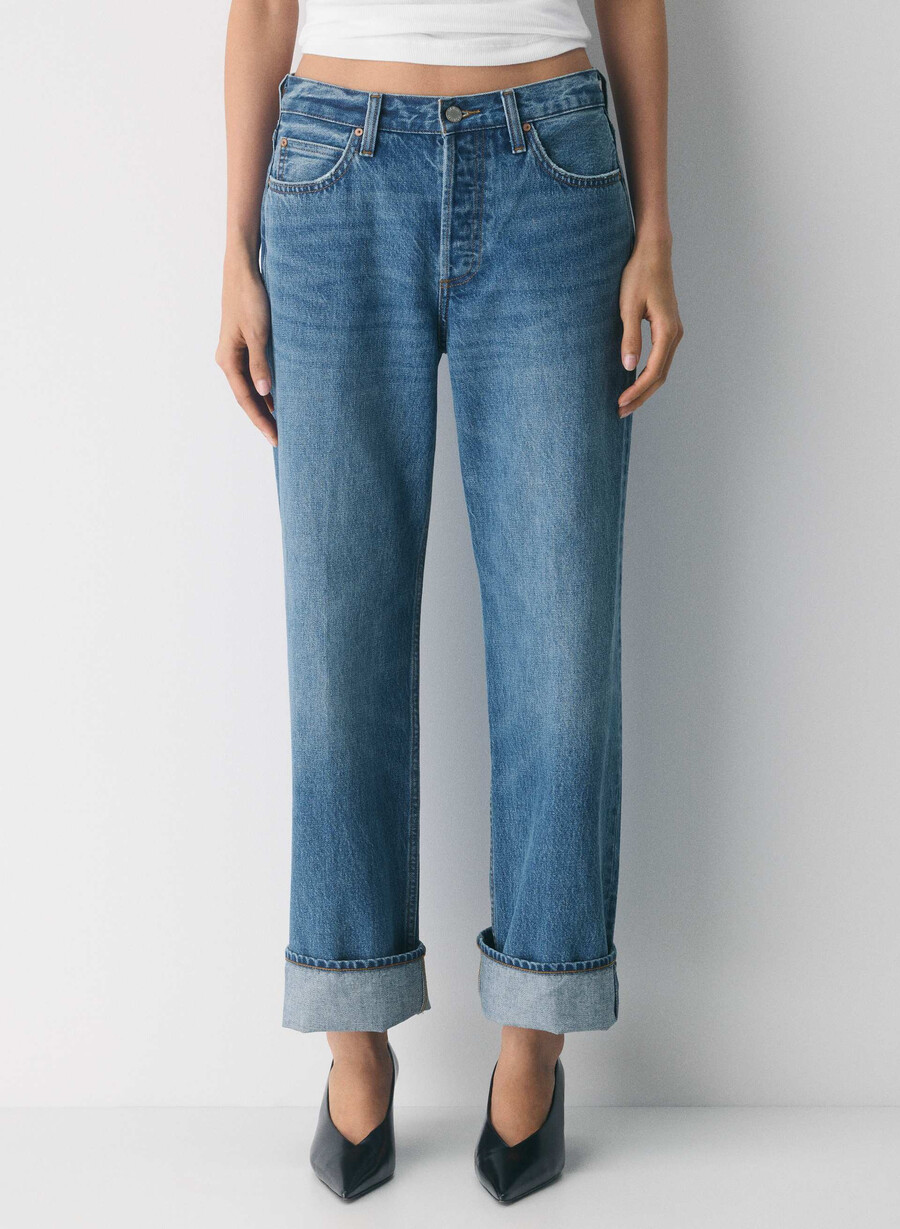 denim forum die 90er vintage lo-rise cuffed jeans 5 yrs kiss n tell bl